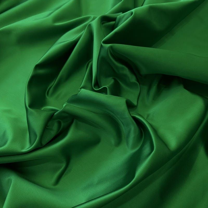 Tecido Cetim Bucol Liso Verde Bandeira • Conexão Tecidos