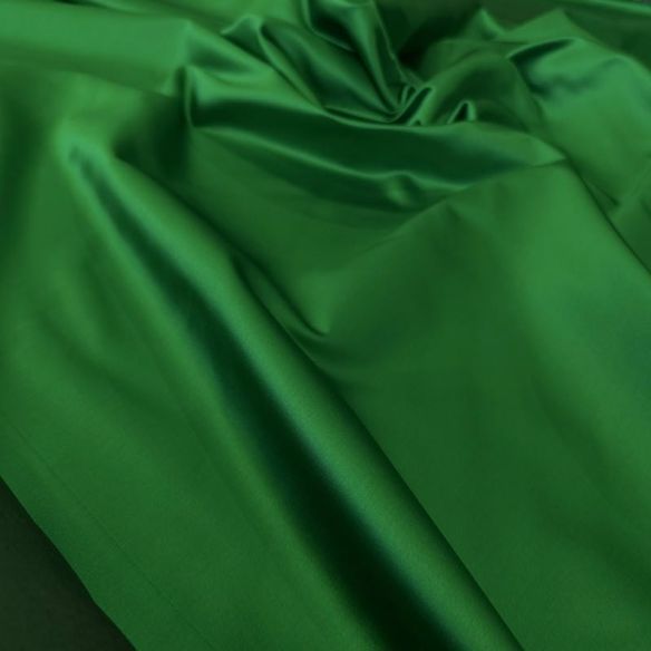 Tecido Cetim Bucol Liso Verde Bandeira • Conexão Tecidos