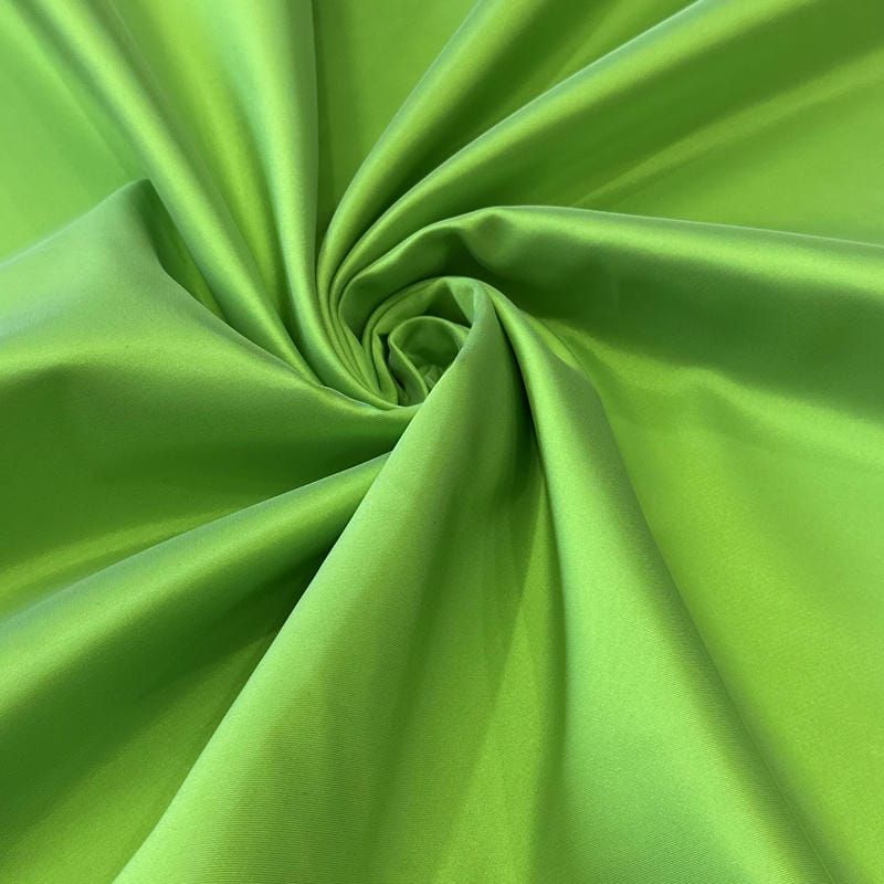 Tecido Cetim Bucol Liso Verde Limão • Conexão Tecidos