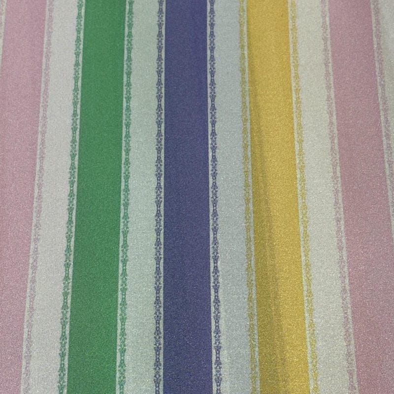 Tecido Tafetá Toque de Seda Listrado Candy Color • Conexão Tecidos