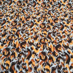 Tecido Viscose Estampada Animal Print Abstrato • Conexão Tecidos 2