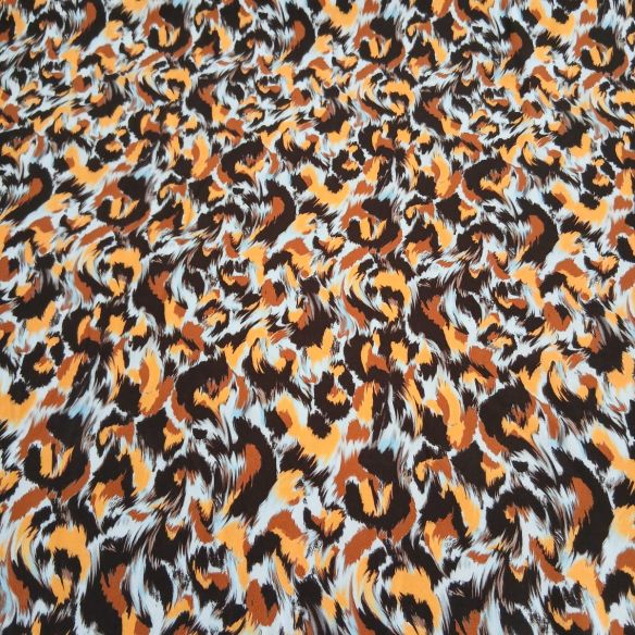 Tecido Viscose Estampada Animal Print Abstrato • Conexão Tecidos