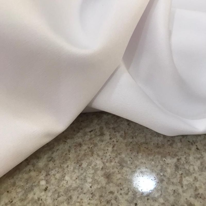 Tecido Crepe Amanda Off White • Conexão Tecidos