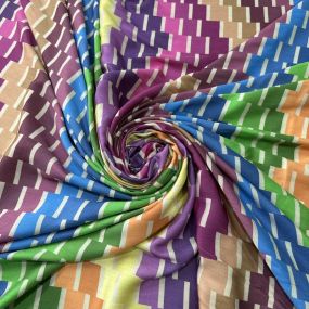 Tecido Viscose Estampada Acetinada Patchwork • Conexão Tecidos