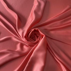 Tecido Cetim Toque de Seda Liso Rosa Goiaba • Conexão Tecidos
