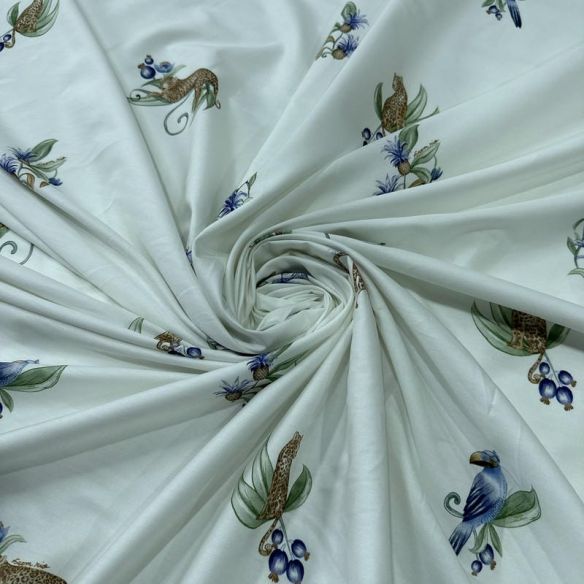 Tecido Tricoline Estampado Safari Botânico • Conexão Tecidos