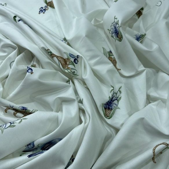 Tecido Tricoline Estampado Safari Botânico • Conexão Tecidos