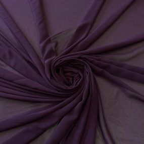 Tecido Musseline Lisa Roxo Berinjela • Conexão Tecidos