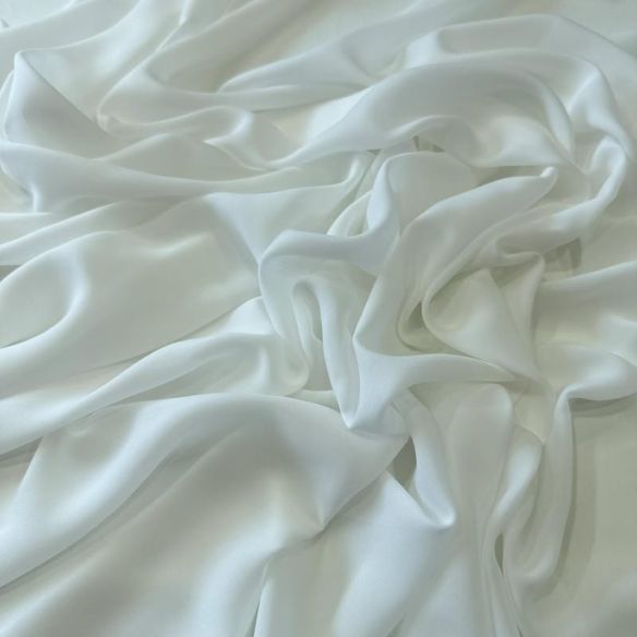 Tecido Musseline Lisa Branco Off White • Conexão Tecidos