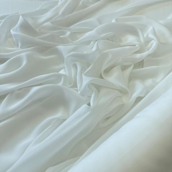 Tecido Musseline Lisa Branco Off White • Conexão Tecidos