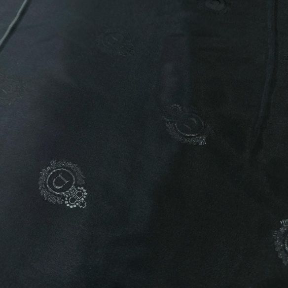 Tecido Alpaseda Liso Preto Timbrado DSL • Conexão Tecidos