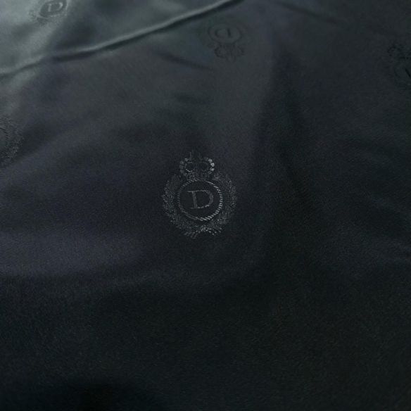 Tecido Alpaseda Liso Preto Timbrado DSL • Conexão Tecidos