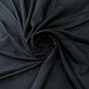 Tecido Alpaseda Liso Preto Timbrado DSL • Conexão Tecidos