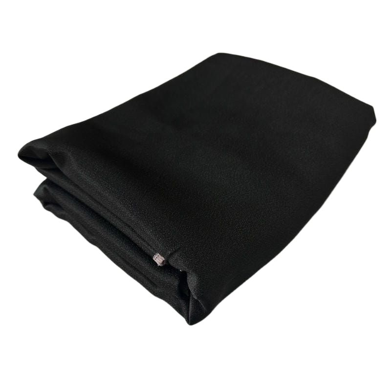 Final de Peça Crepe Patou Preto Mescla - 1,90 m - REF • 2684 •