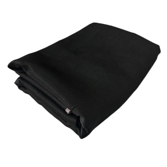 Final de Peça Crepe Patou Preto Mescla - 1,90 m - REF • 2684 •