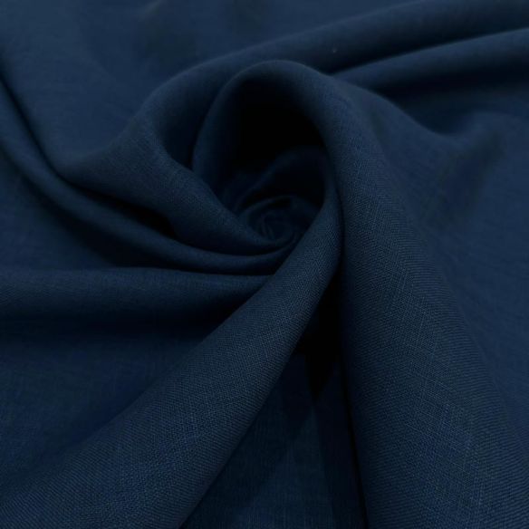 Tecido Cambraia de Linho Puro Azul Mediterrâneo • Conexão Tecidos