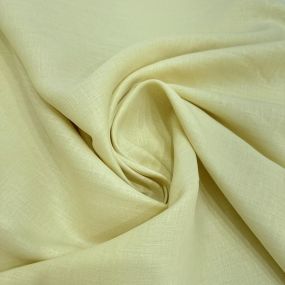 Tecido Cambraia de Linho Puro Amarelo Manteiga • Conexão Tecidos