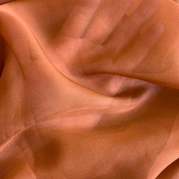 Tecido Palha De Seda Liso Ocre • Conexão Tecidos