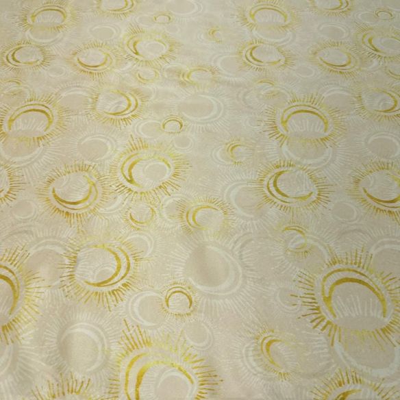 Tecido Cetim de Seda Estampado Luar Mágico
