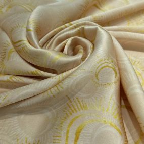 Tecido Cetim de Seda Estampado Luar Mágico 2
