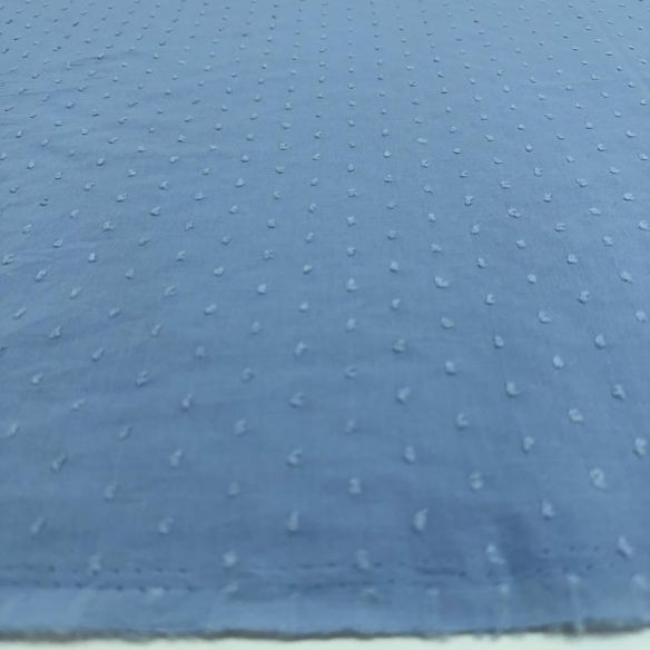 Tecido Cambraia de Algodão Pipoquinha Azul Claro • Conexão Tecidos