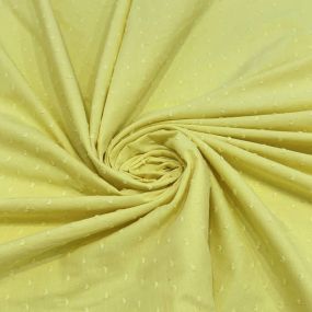 Tecido Cambraia de Algodão Pipoquinha Amarelo Canário • Conexão