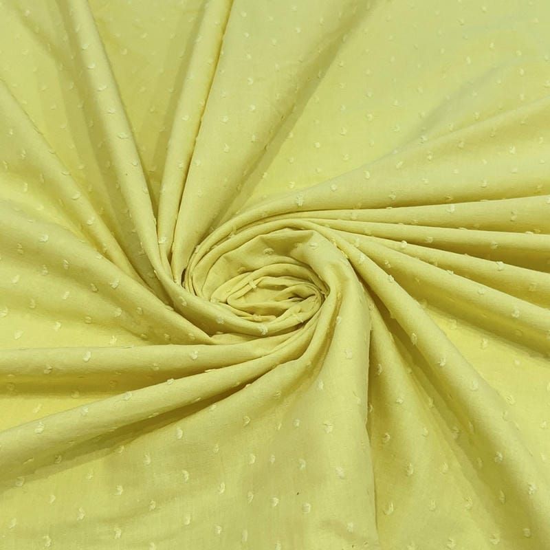 Tecido Cambraia de Algodão Pipoquinha Amarelo Canário • Conexão