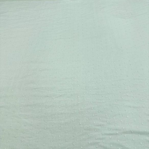 Tecido Cambraia de Algodão Pipoquinha Branco • Conexão Tecidos