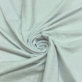 Tecido Cambraia de Algodão Pipoquinha Branco • Conexão Tecidos