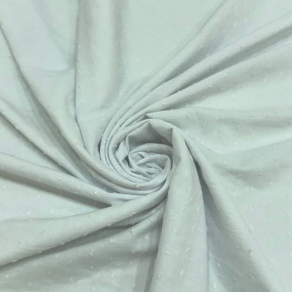 Tecido Cambraia de Algodão Pipoquinha Branco • Conexão Tecidos
