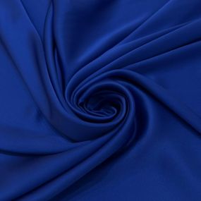 Tecido Cetim de Seda Liso Azul Royal