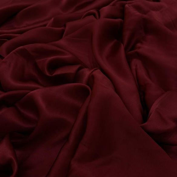 Tecido Cetim de Seda Pura Vinho Marsala • Conexão Tecidos