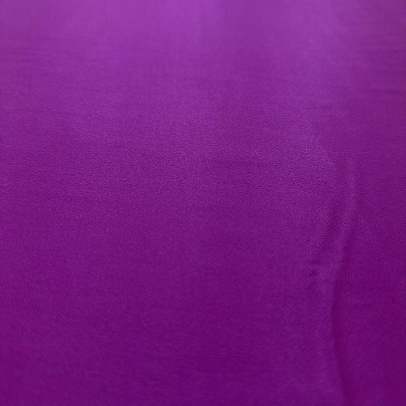 Tecido Cetim de Seda Pura Roxo Ametista • Conexão Tecidos