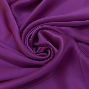 Tecido Cetim de Seda Pura Roxo Ametista • Conexão Tecidos