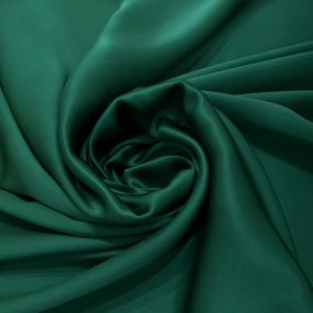 Tecido Cetim de Seda Pura Verde Esmeralda • Conexão Tecidos
