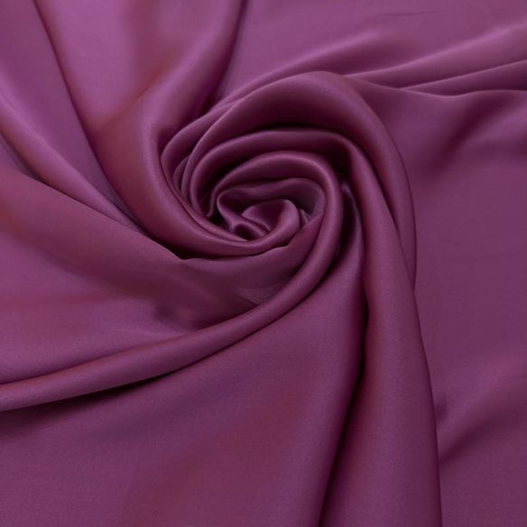 Tecido Cetim de Seda Pura Rosa Magenta • Conexão Tecidos