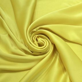 Tecido Cetim de Seda Liso Amarelo • Conexão Tecidos