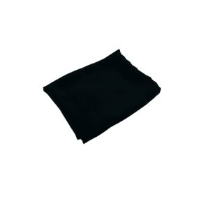 Corte Único Crepe de Chine Liso Seda Pura Preto - 1,60 m - REF • 2776