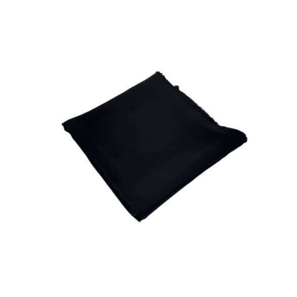 Corte Único Crepe de Chine Liso Seda Pura Preto - 1,15 m - REF • 2774