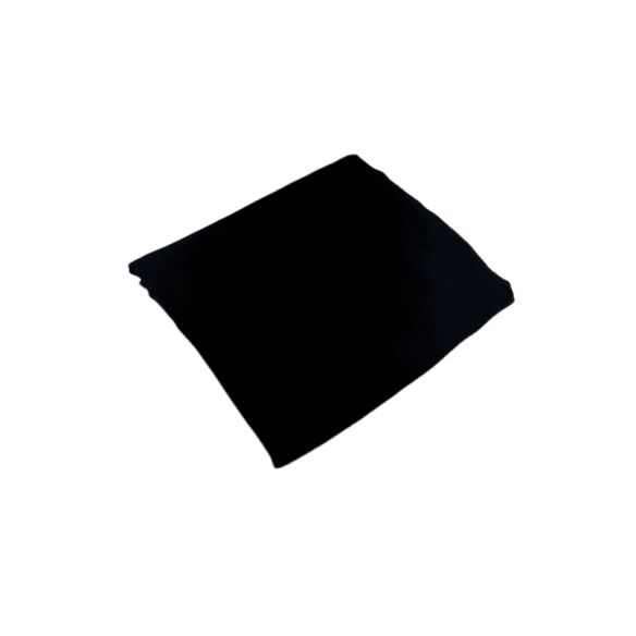Corte Único Crepe de Chine Liso Seda Pura Preto - 2,00 m - REF • 2773
