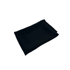 Corte Único Crepe de Chine Liso Seda Pura Preto - 1,35 m - REF • 2772