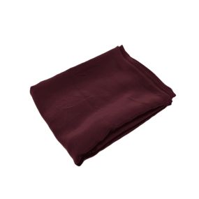 Corte Único Crepe de Chine Liso Seda Pura Bordô Escuro - 1,40 m - REF