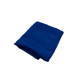 Corte Único Crepe de Chine Liso Seda Pura Azul Royal - 1,30 m - REF •