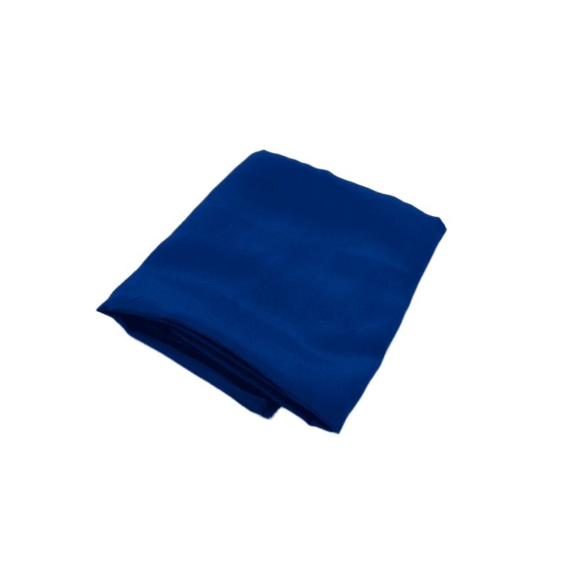 Corte Único Crepe de Chine Liso Seda Pura Azul Royal - 1,30 m - REF •