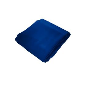 Corte Único Crepe de Chine Liso Seda Pura Azul Klein - 1,30 m - REF •