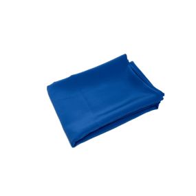 Corte Único Crepe de Chine Liso Seda Pura Azul BIC - 1,30 m - REF •