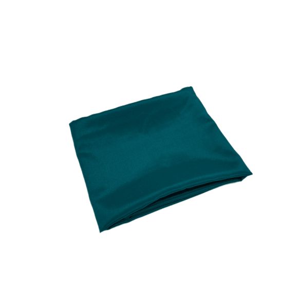 Corte Único Crepe de Chine Liso Seda Pura Verde Petróleo - 1,45 m -