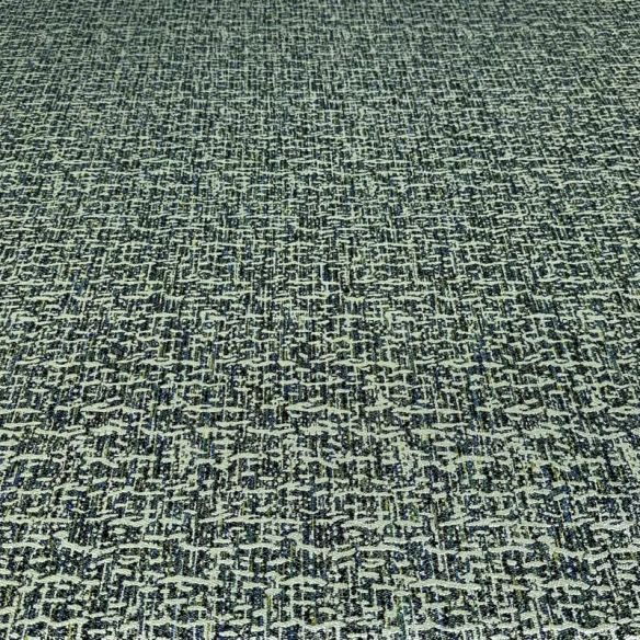 Tecido Jacquard Tweed Chanel Mescla Petróleo • Conexão Tecidos