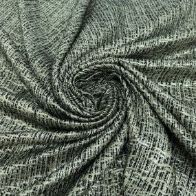 Tecido Jacquard Tweed Chanel Mescla Verde Acinzentado • Conexão