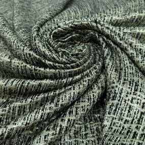 Tecido Jacquard Tweed Chanel Mescla Verde Acinzentado • Conexão 2